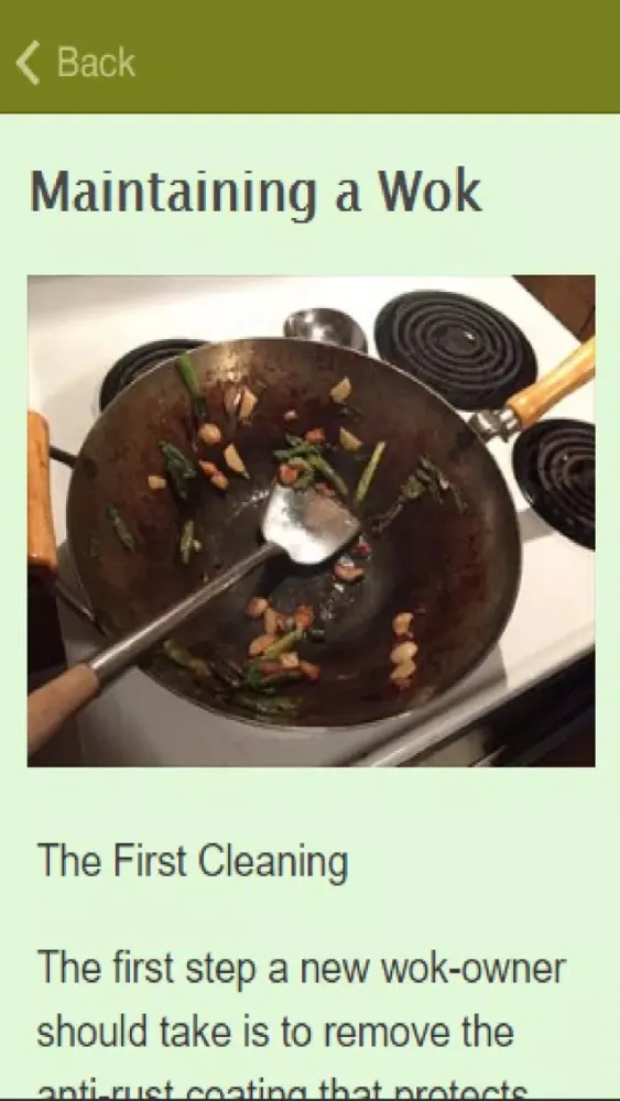 Zrzuty ekranu How To Season A Wok