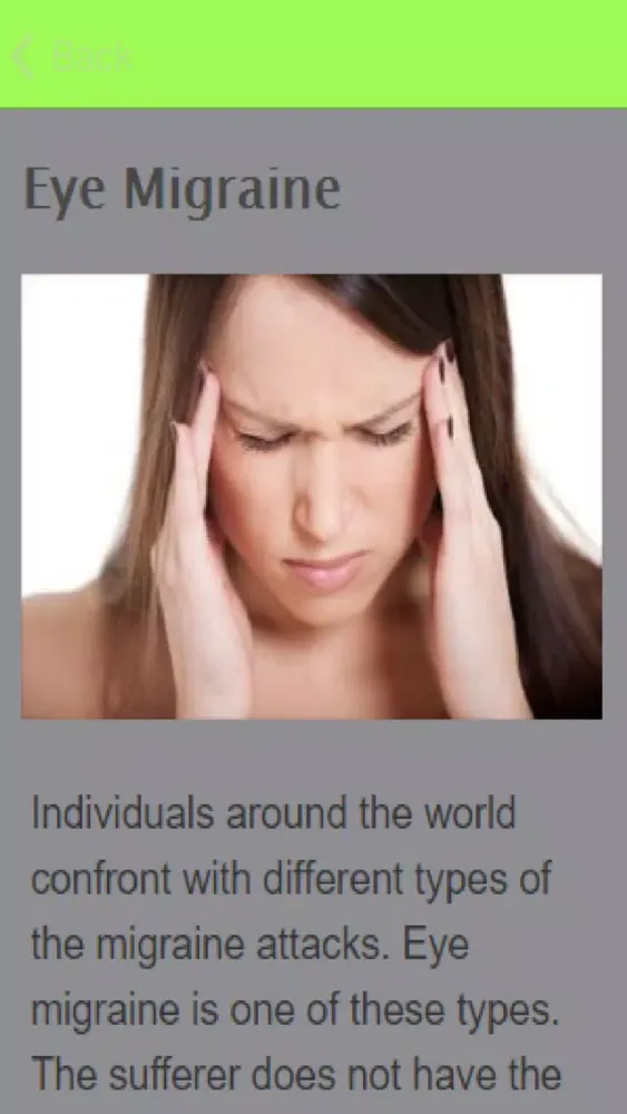 How To Treat A Migraine应用截图