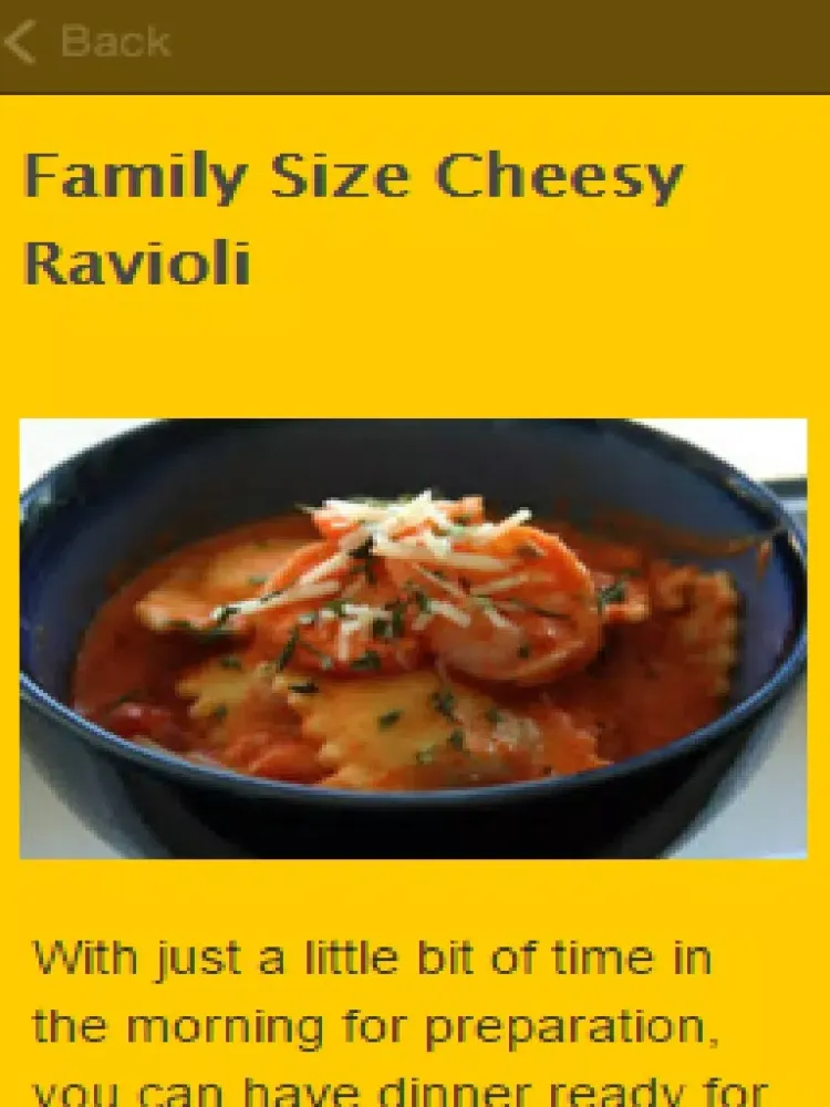 Ravioli Recipes iPad  سکرین شاٹس