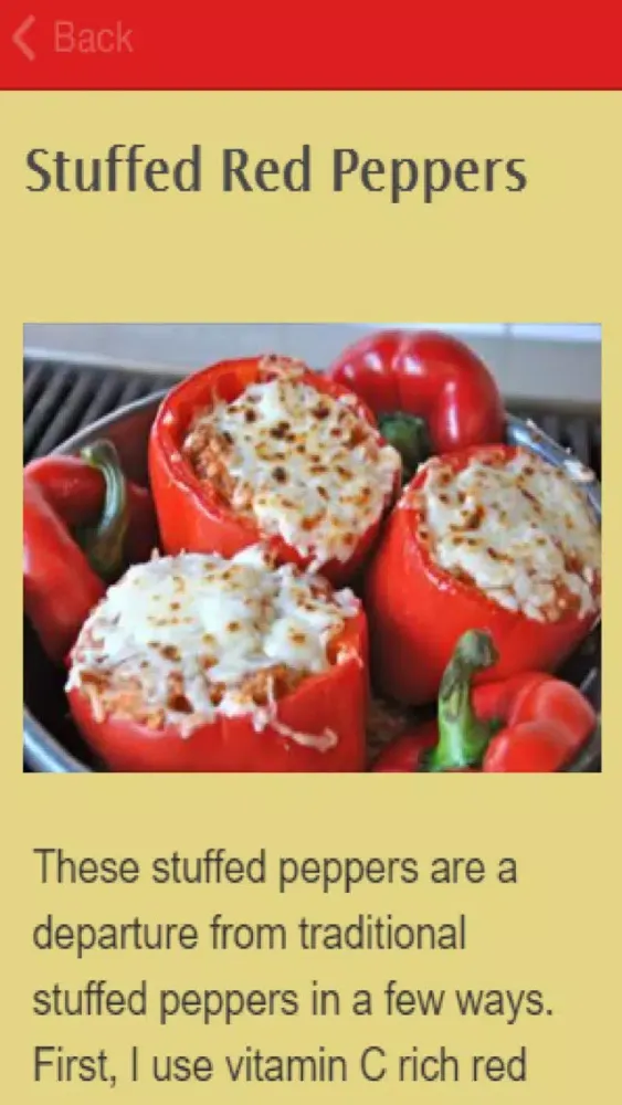 Stuffed Pepper Recipes Screenshots