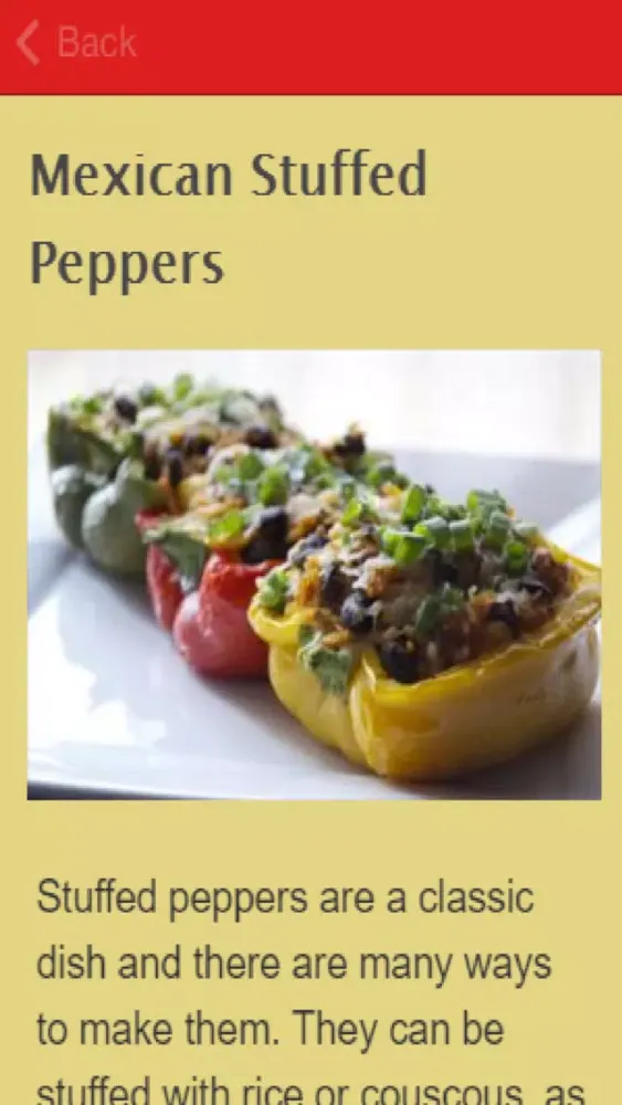 Stuffed Pepper Recipes Screenshots