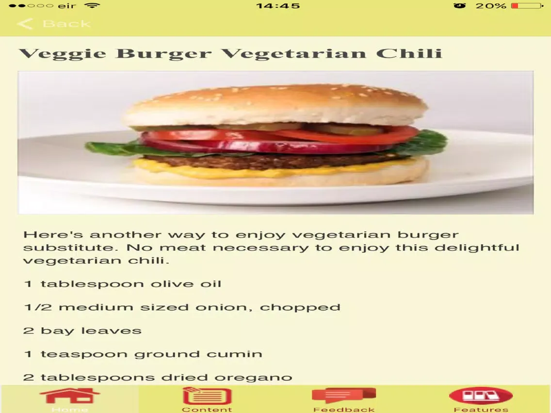 Vegetarian Chili Recipes iPad  স্ক্রিনশট