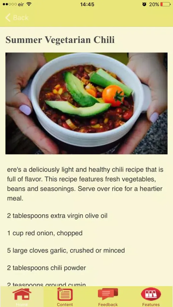 Vegetarian Chili Recipes স্ক্রিনশট