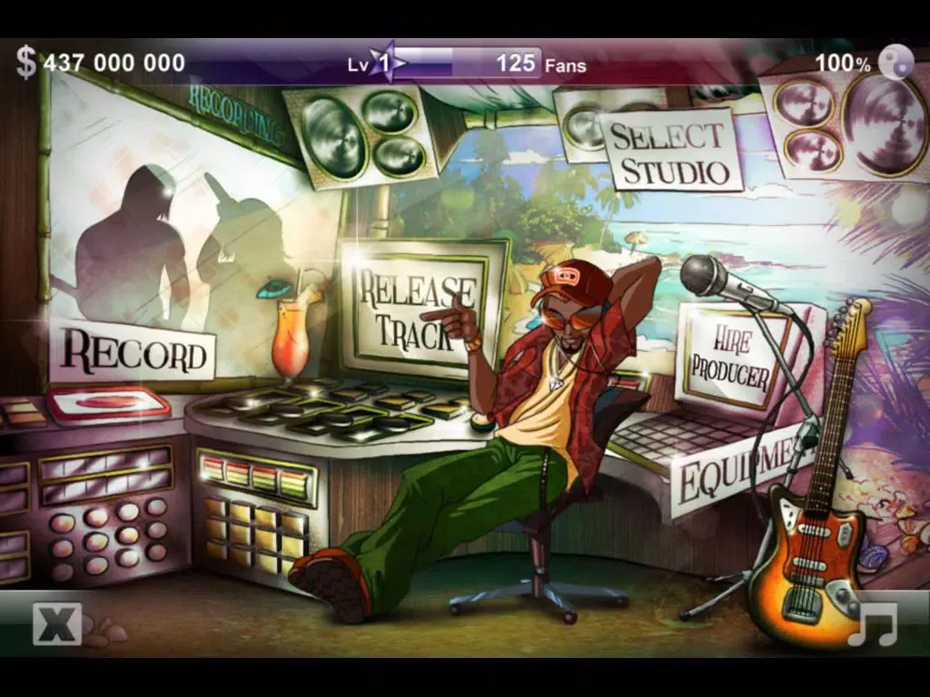 Tangkapan layar Indie Music Manager iPad 