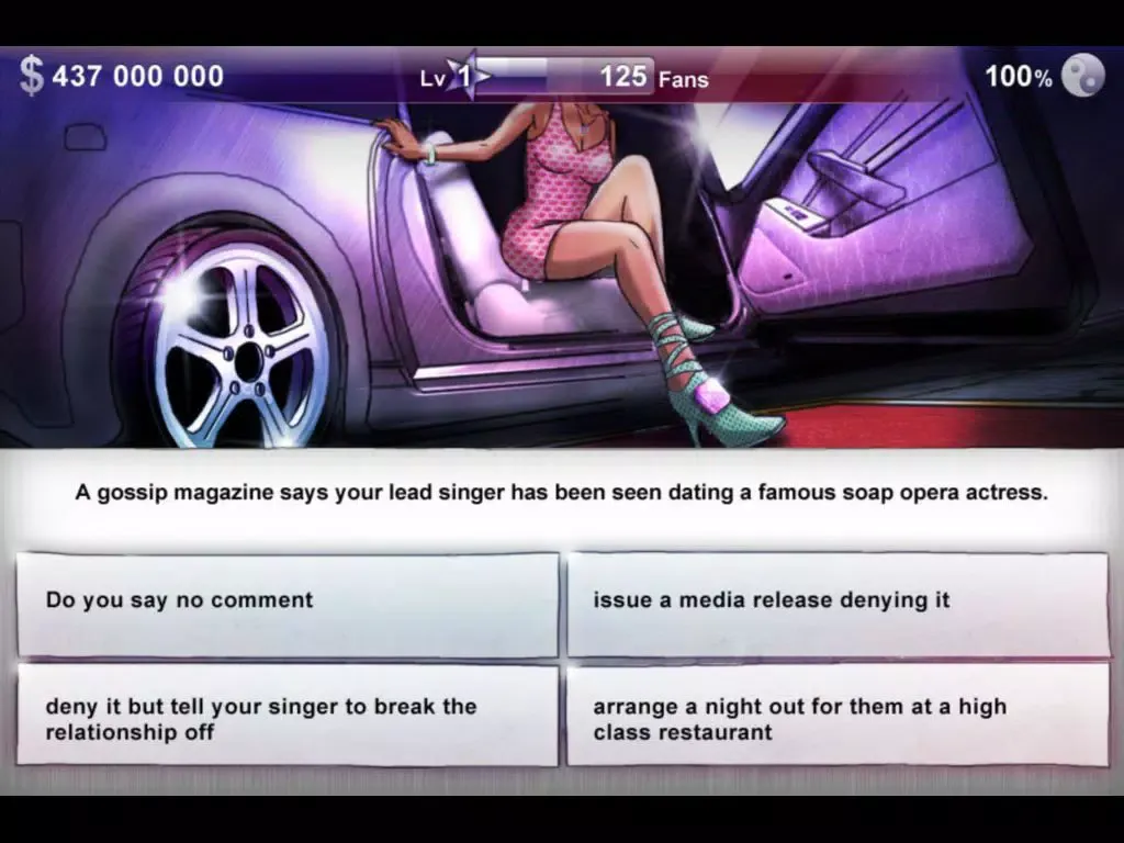 Tangkapan layar Indie Music Manager iPad 