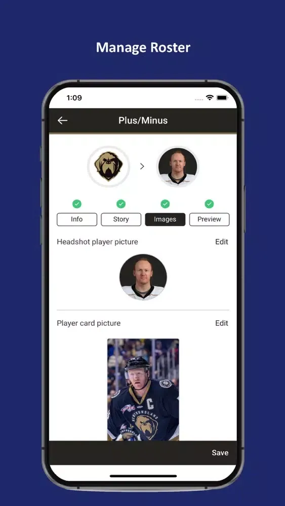 Plus/Minus Admin Screenshots