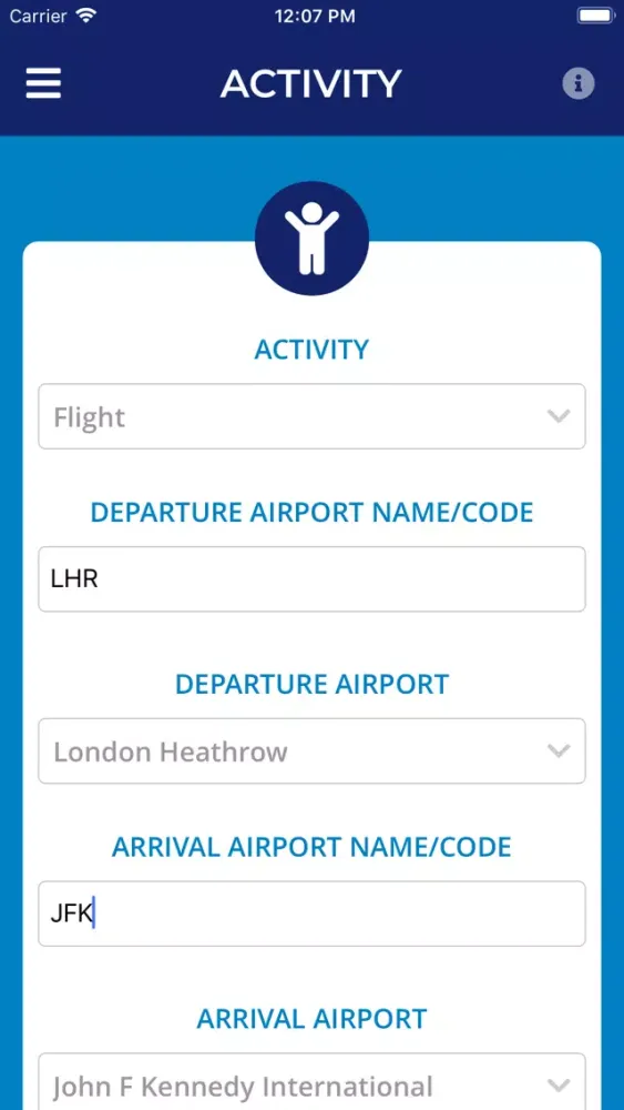 ภาพหน้าจอของ FRMSc data collection app