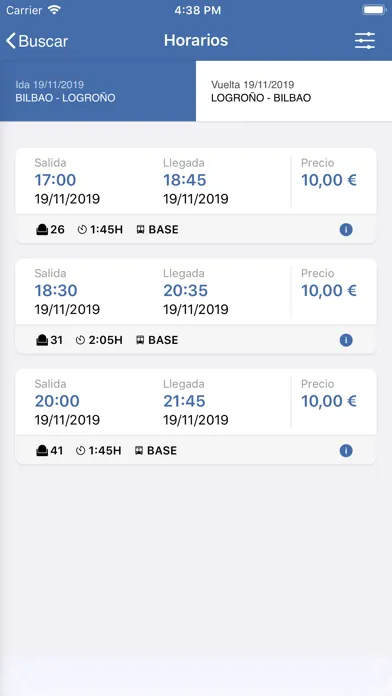 Captures d'écran de CuadraBus Líneas