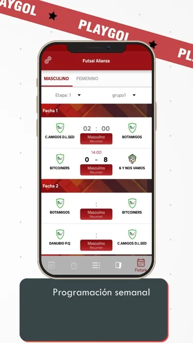 Captures d'écran de Futsal Alianza