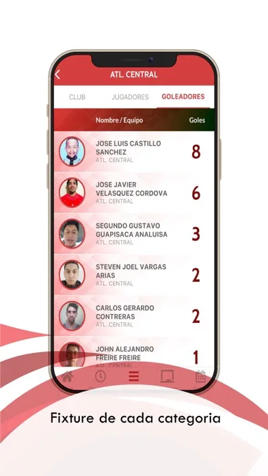 Capturas de tela do Liga Oriente Quiteño