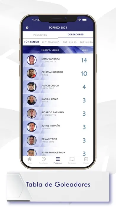 Liga Vencedores de Tarqui Ekran Görüntüleri
