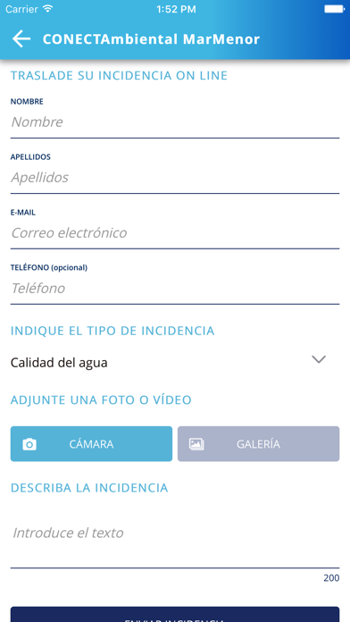 Capturas de pantalla de CONECTAmbiental Mar Menor