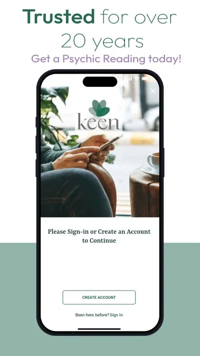 ภาพหน้าจอของ Keen Psychic Reading & Tarot