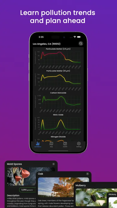 Capturas de tela do AirScope: Pollen & Air Quality