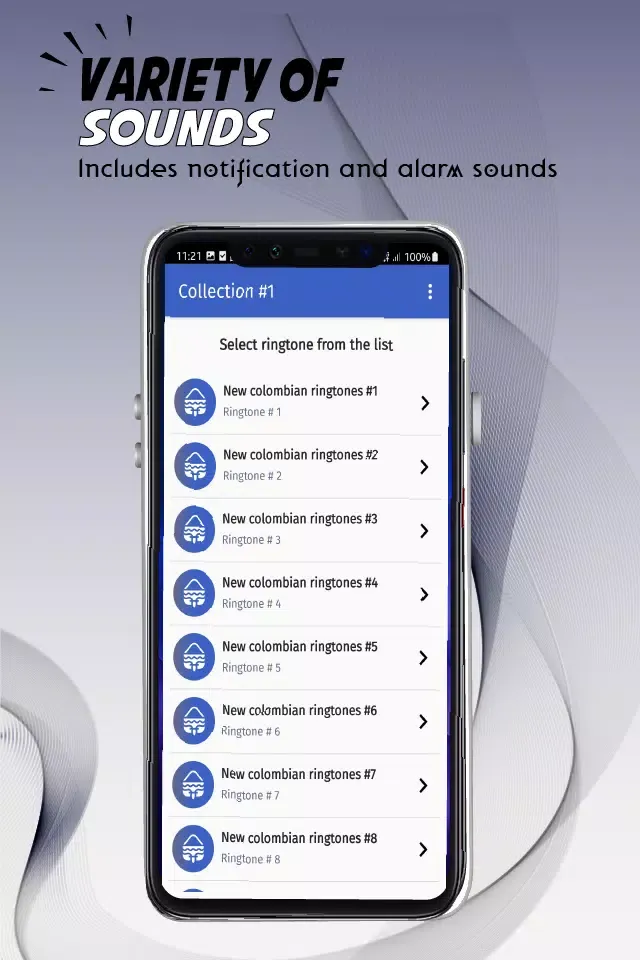 Colombia ringtone. Screenshots