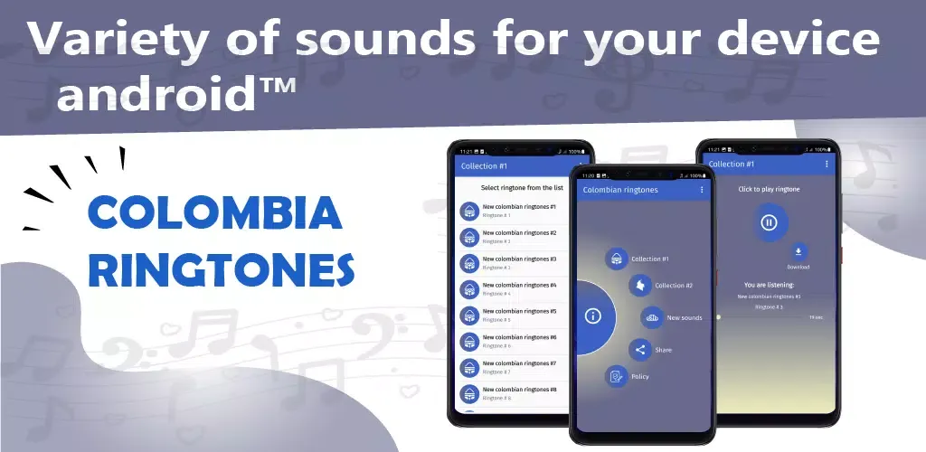 Colombia ringtone. Screenshots