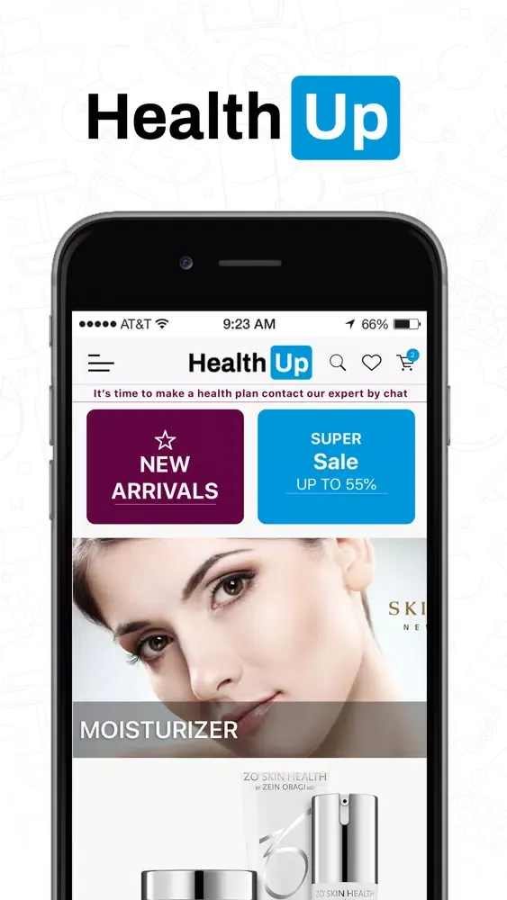 Capturas de tela do HealthUp Online Store