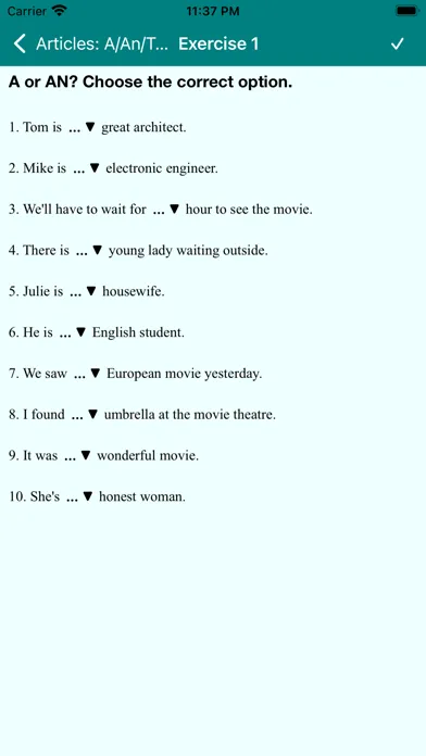 English Exercises Compilation应用截图