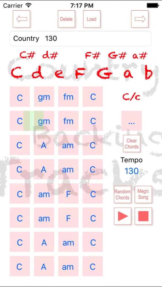 Ảnh chụp màn hình của Country Backing Tracks Creator