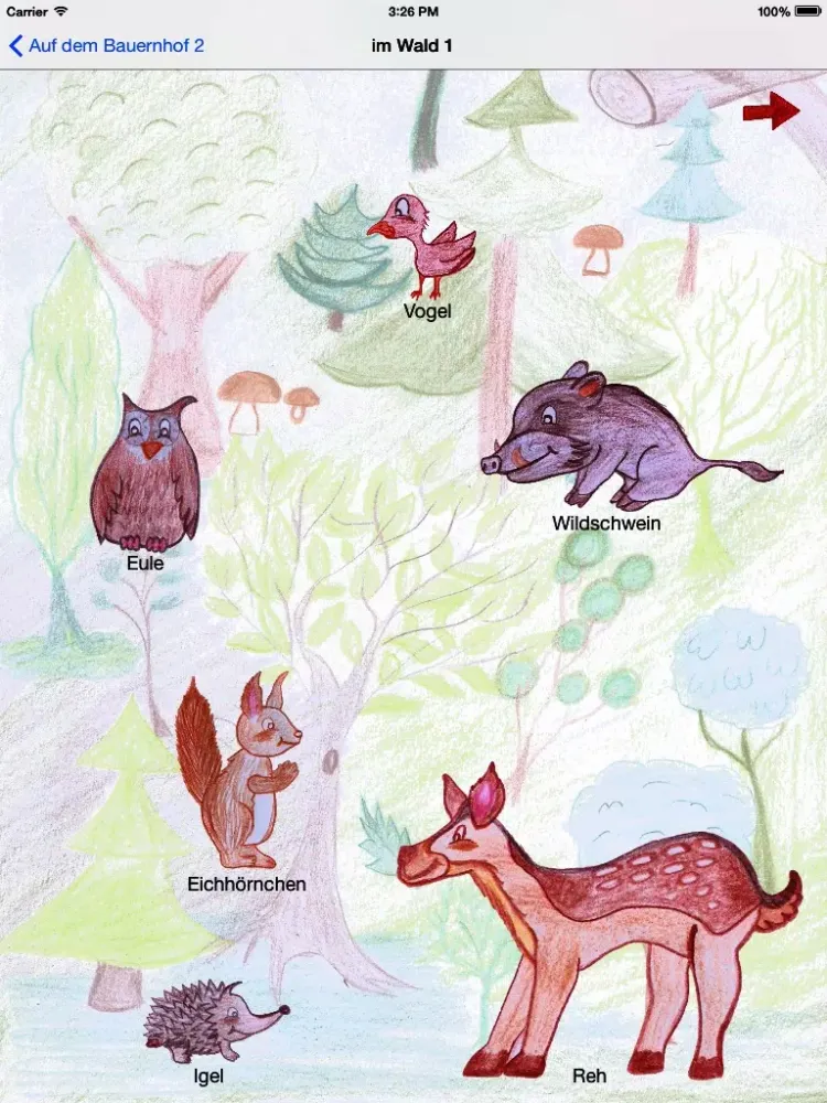 Скриншоты First Animals - Animal sound and names iPad 