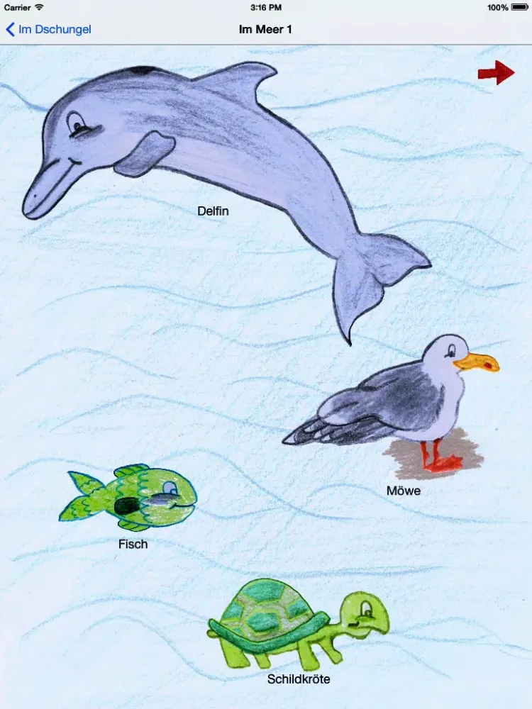 Скриншоты First Animals - Animal sound and names iPad 