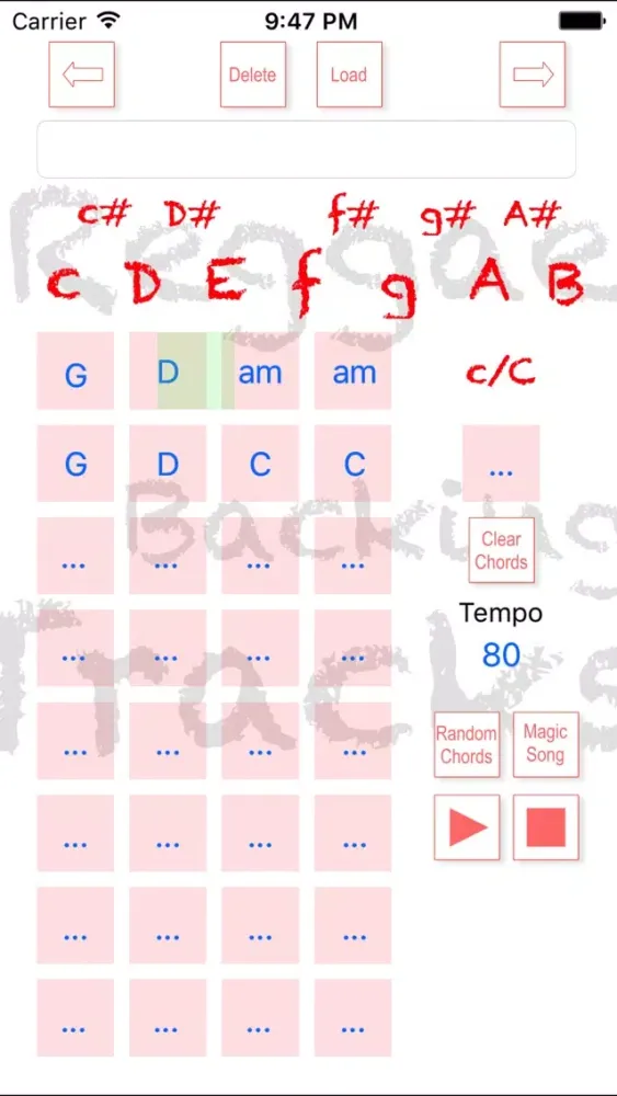 Captures d'écran de Reggae Backing Tracks Creator