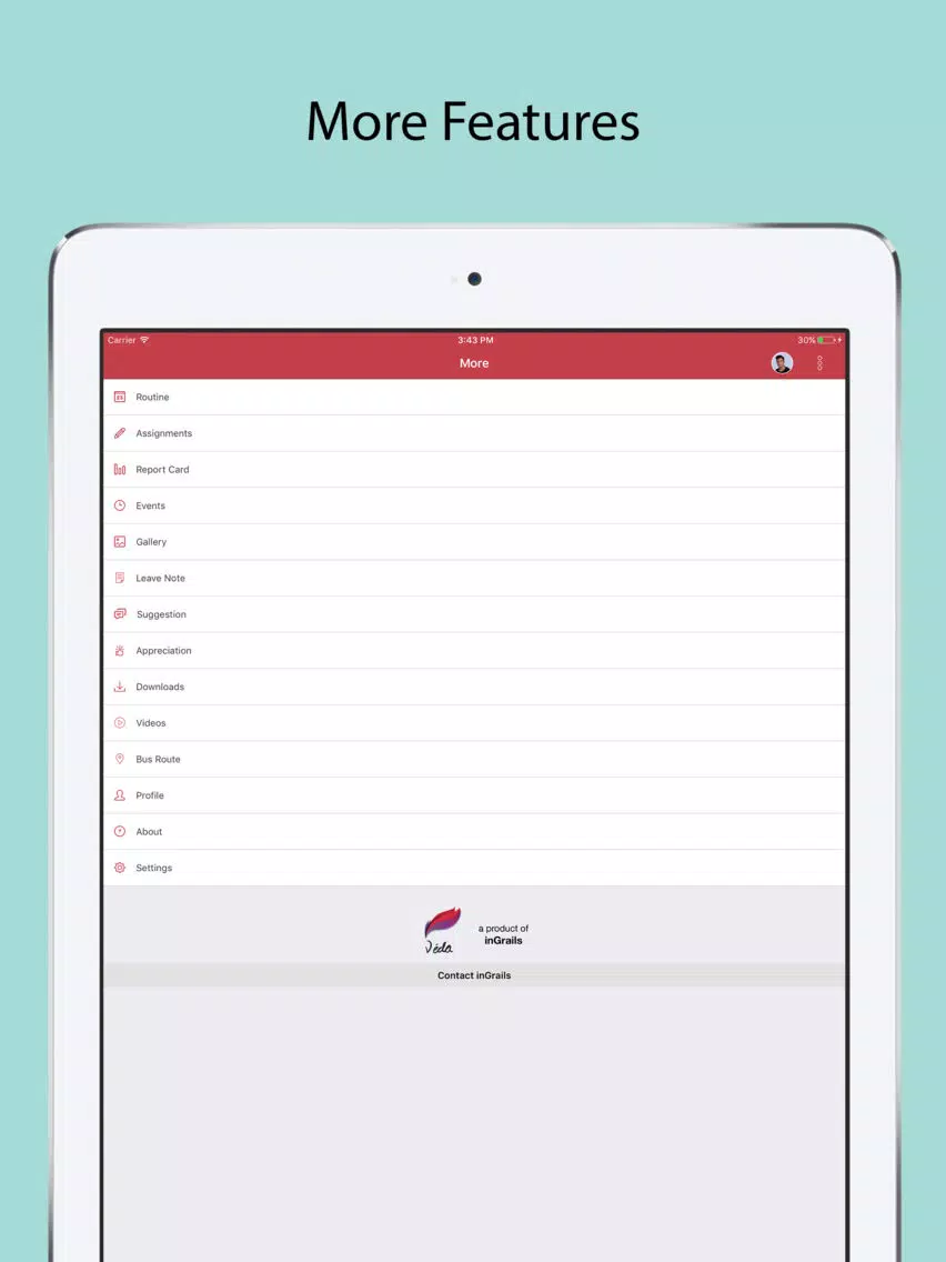 ภาพหน้าจอของ Angels School iPad 