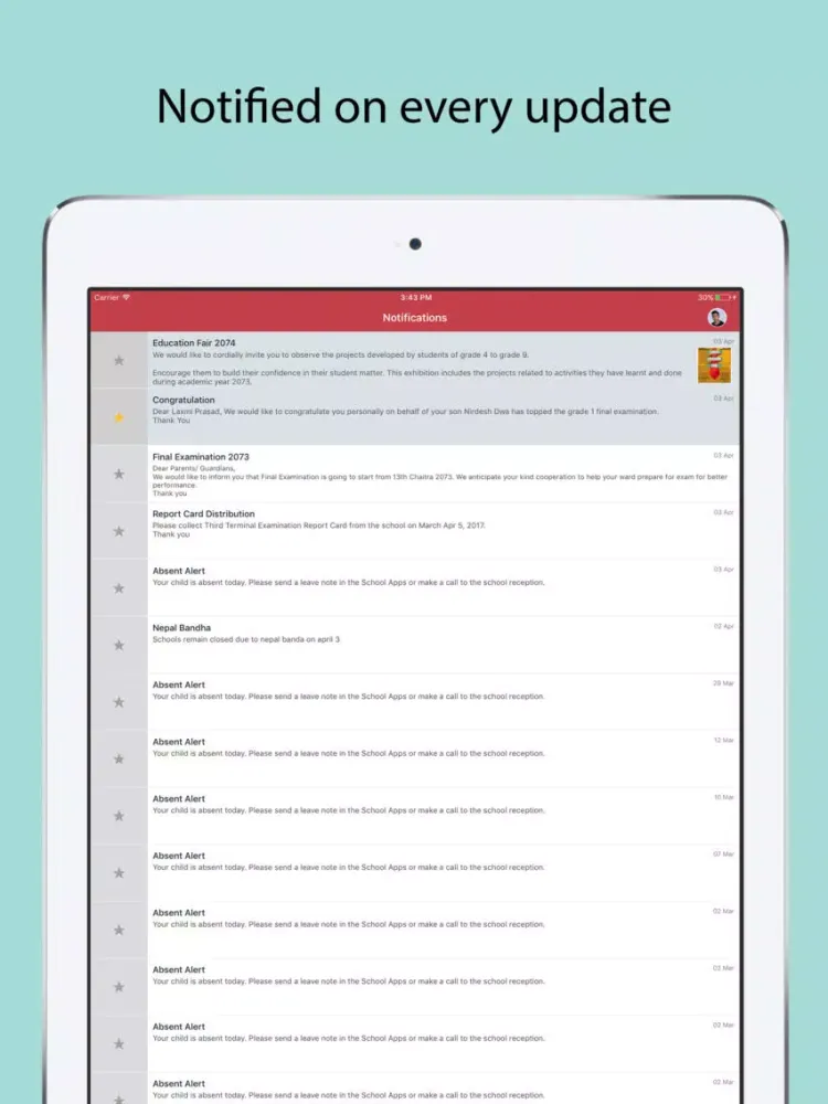 Angels School iPad スクリーンショット