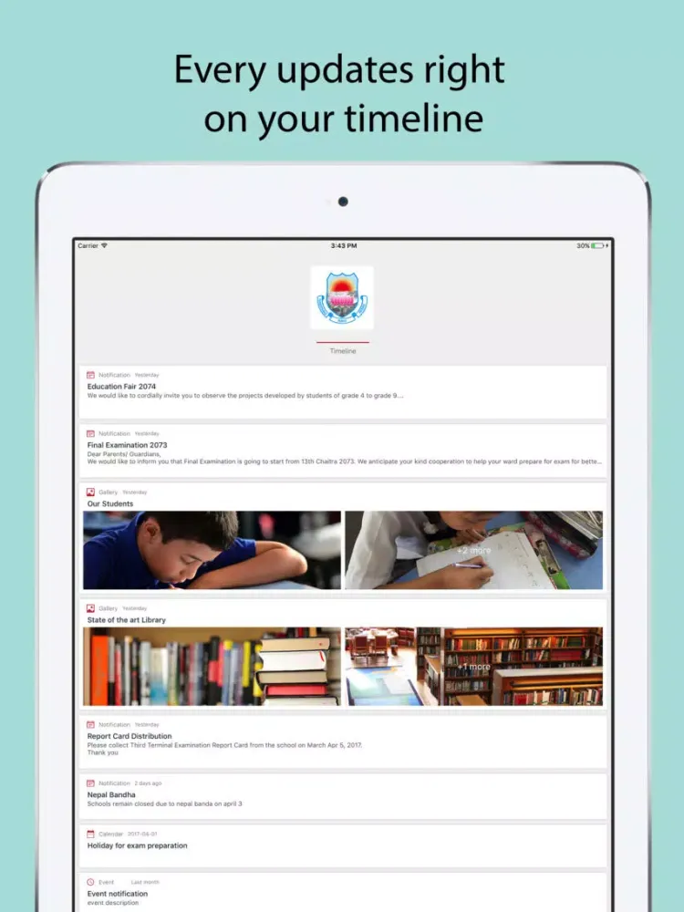 Angels School iPad スクリーンショット