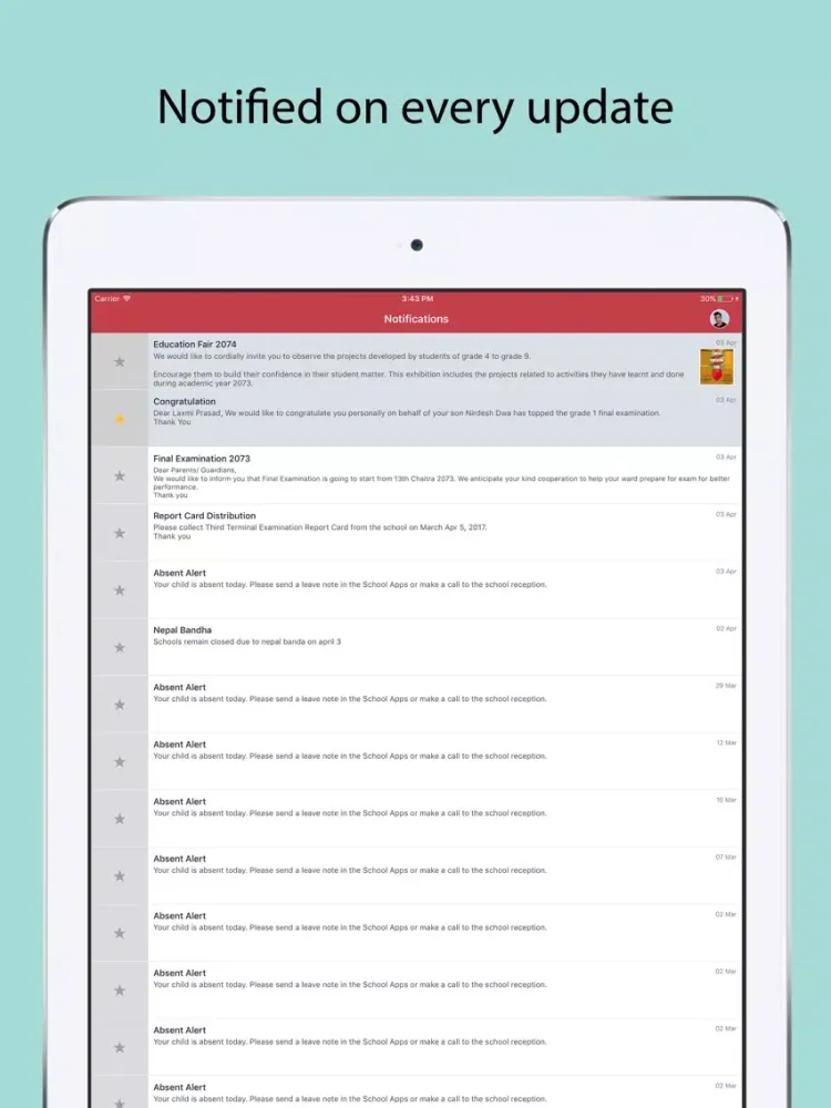 Galaxy Public School iPad 应用截图