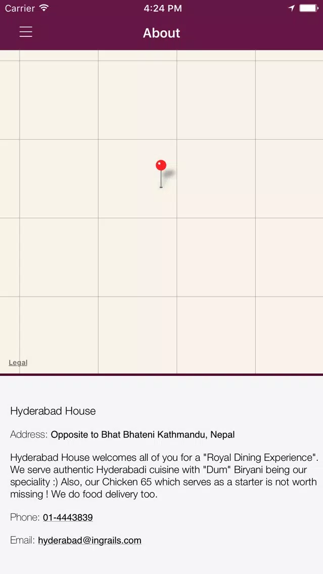 Hyderabad House Restaurant Screenshots