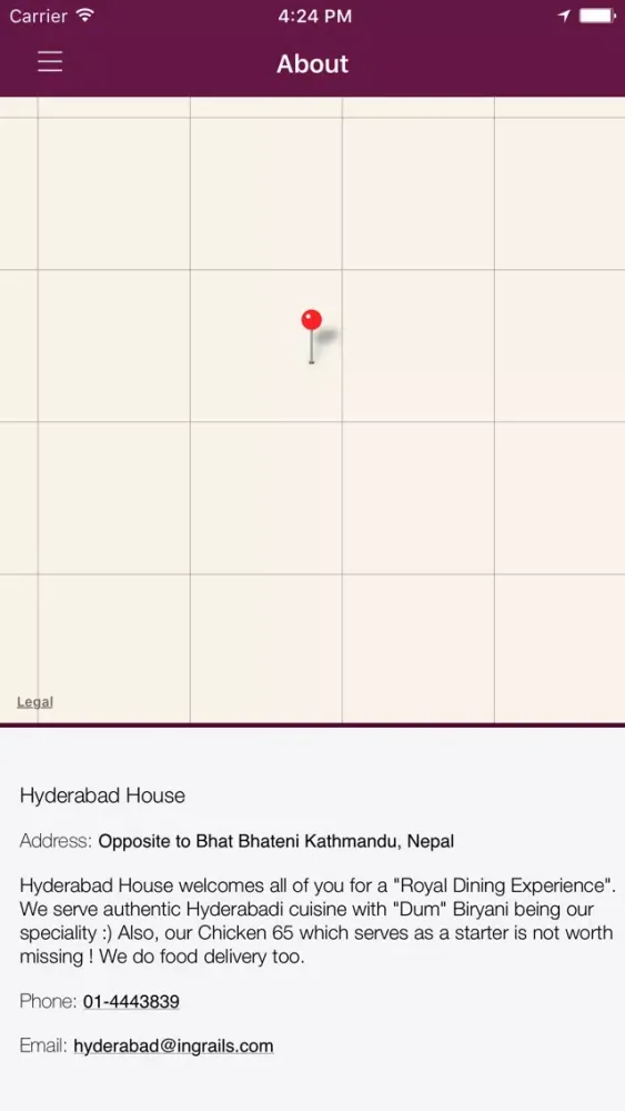 Hyderabad House Restaurant स्क्रीनशॉट