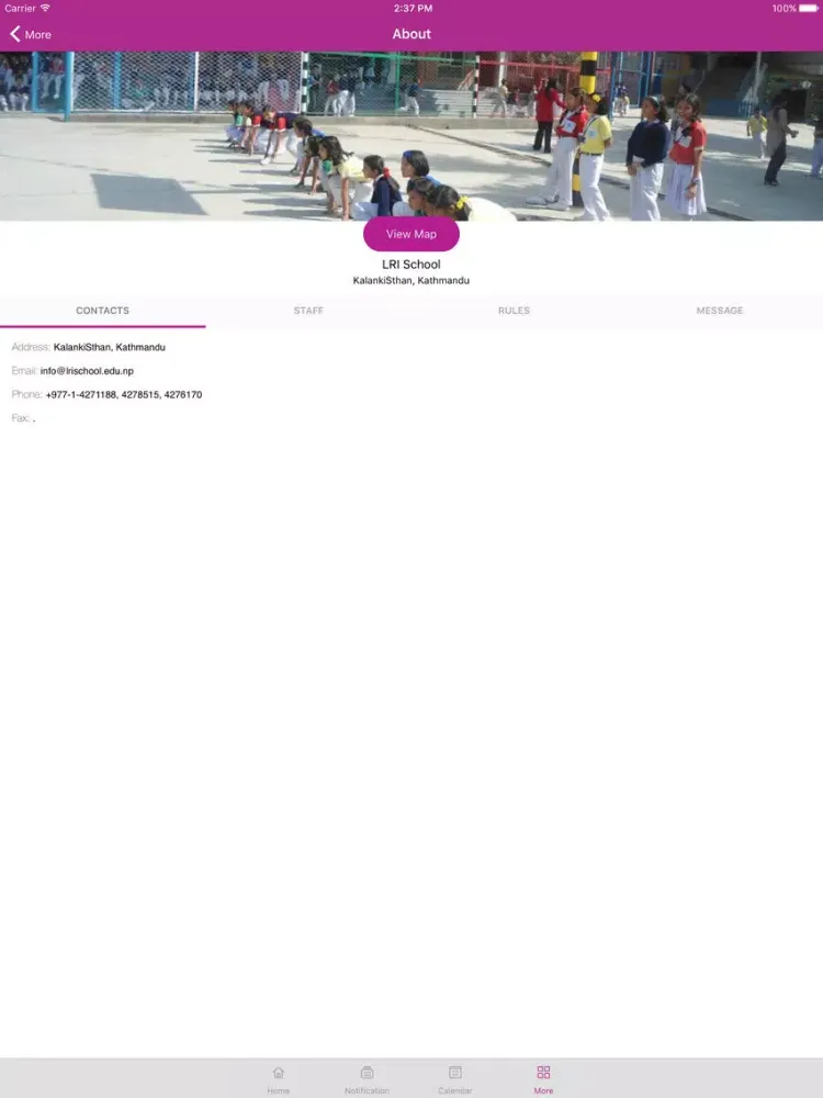 LRI School iPad 스크린샷