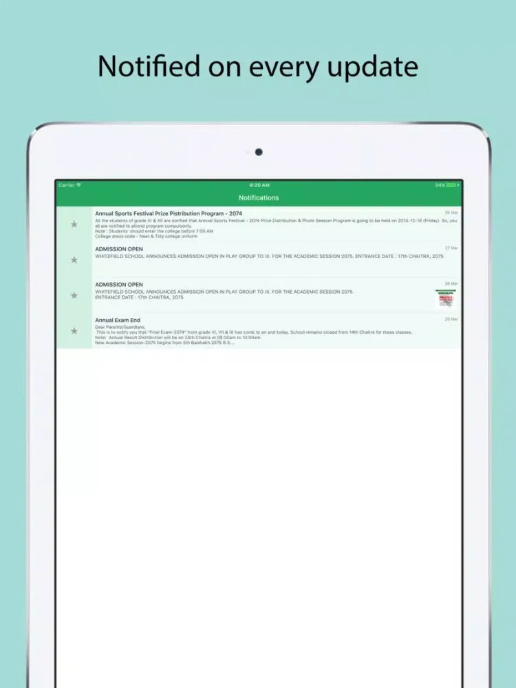 صور Whitefield Sec. School iPad 