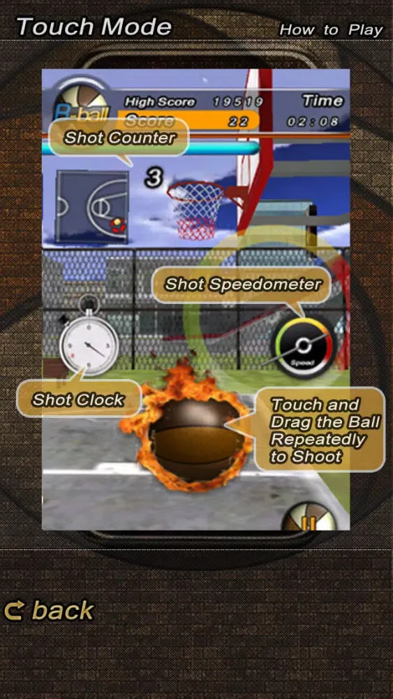 Capturas de tela do B-Ball Fire