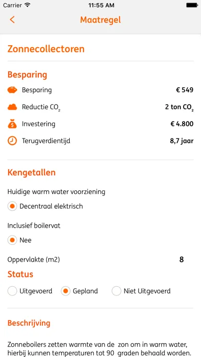 Captures d'écran de ING REF Duurzaam