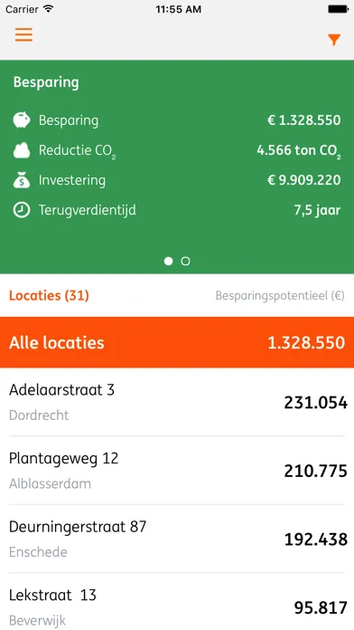 Captures d'écran de ING REF Duurzaam