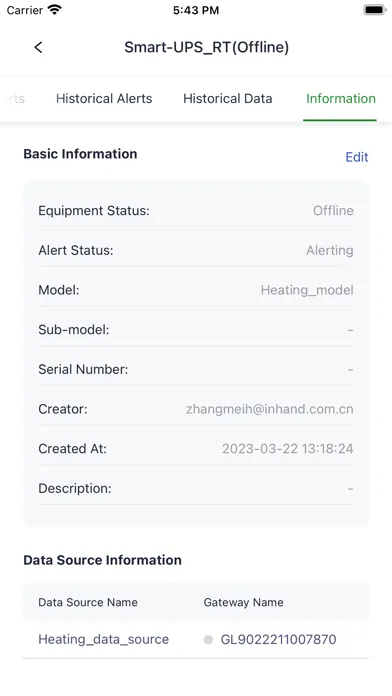 iSCADA Cloud Screenshots
