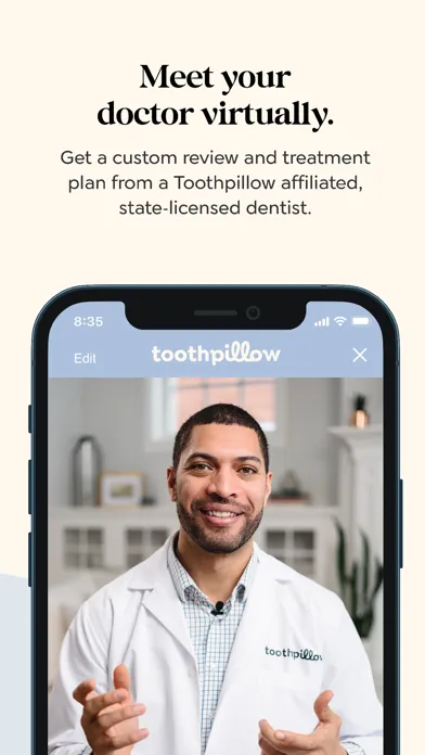 Tangkapan layar ToothPillow