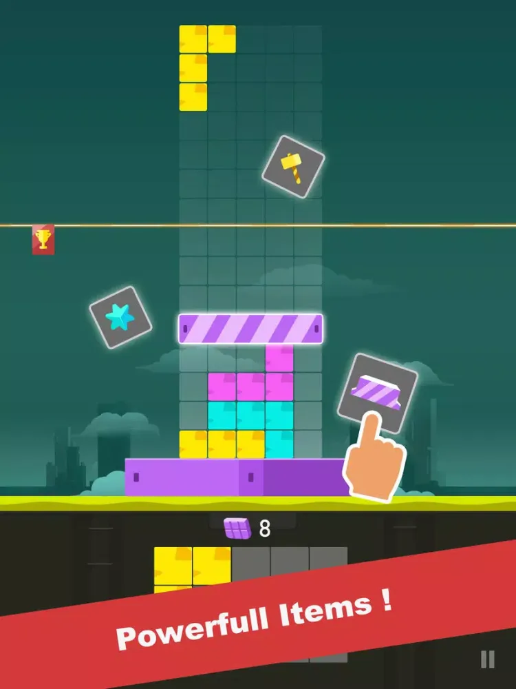 Tower: Stack Color Block iPad  स्क्रीनशॉट