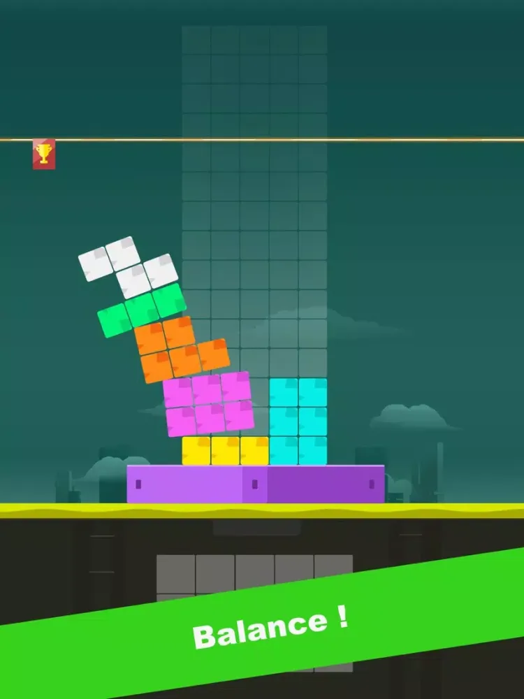 Tower: Stack Color Block iPad  स्क्रीनशॉट