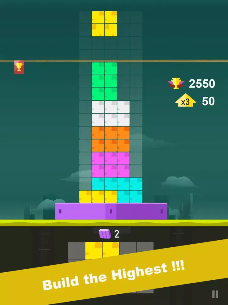 Tower: Stack Color Block iPad  स्क्रीनशॉट