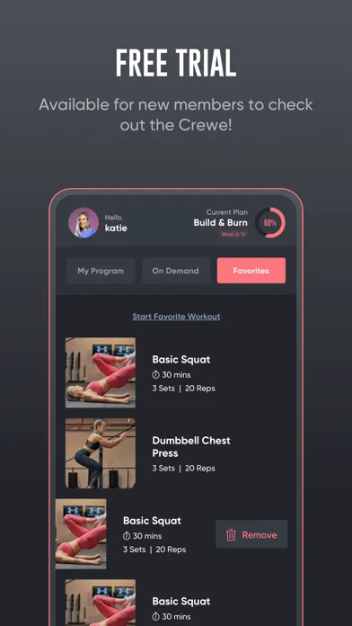 Ảnh chụp màn hình của Crewe Fitness: Workout App