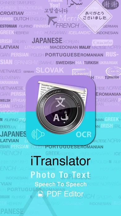 Captures d'écran de iTranslator - Photo To Text