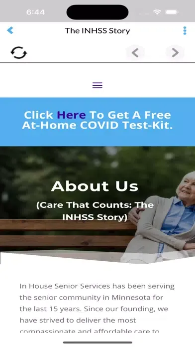 Capturas de pantalla de In House Senior Services