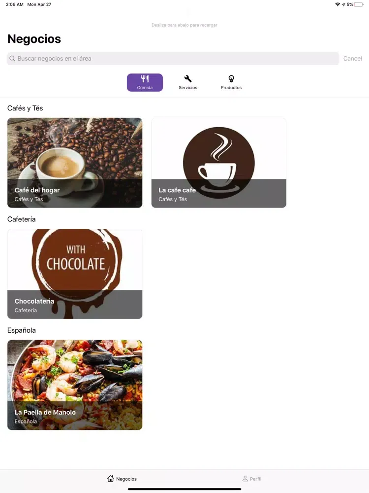 Consumo Local MXN iPad  Screenshots