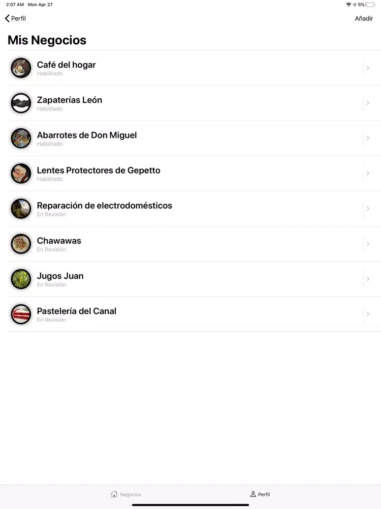 Consumo Local MXN iPad  Screenshots