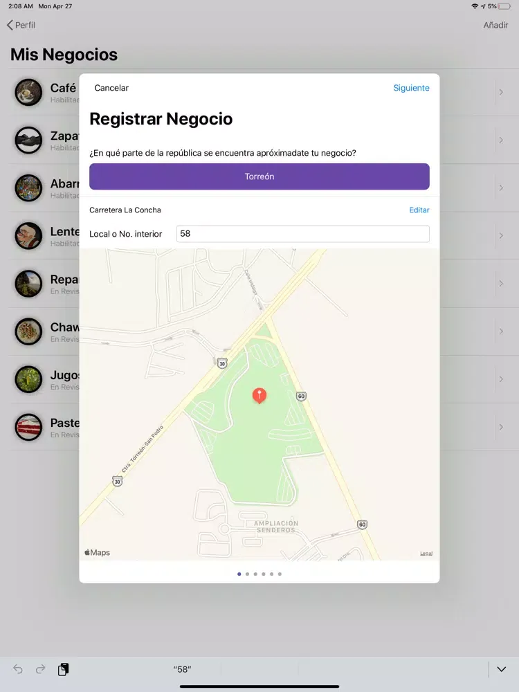 Consumo Local MXN iPad  Screenshots