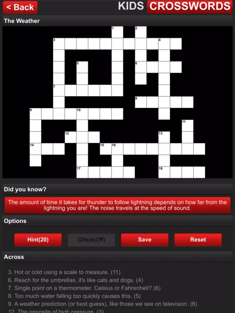Capturas de tela do Kids Crosswords - English(US) iPad 