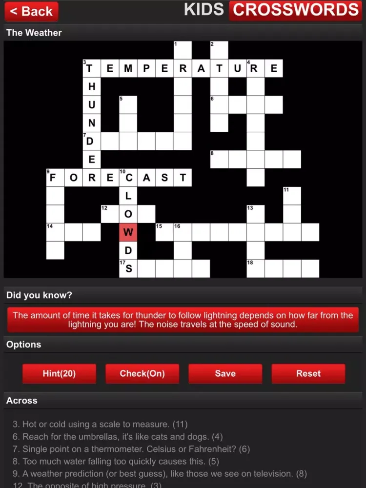 Capturas de tela do Kids Crosswords - English(US) iPad 